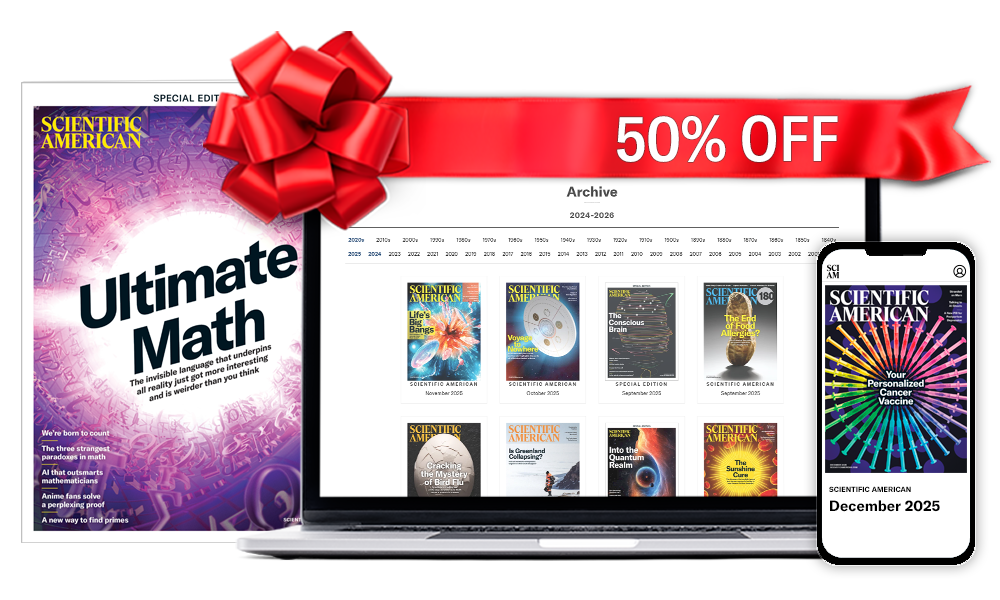 50% off SciAm Unlimited