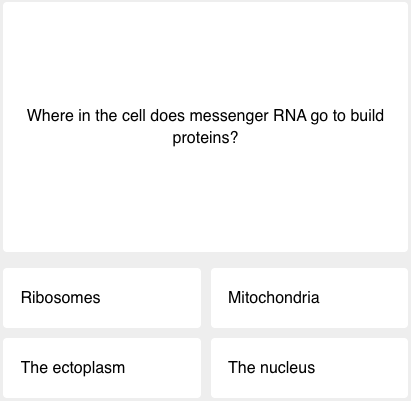 First question of this week's science quiz
