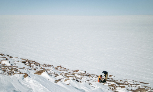 Image over the ice sheet in Greenland