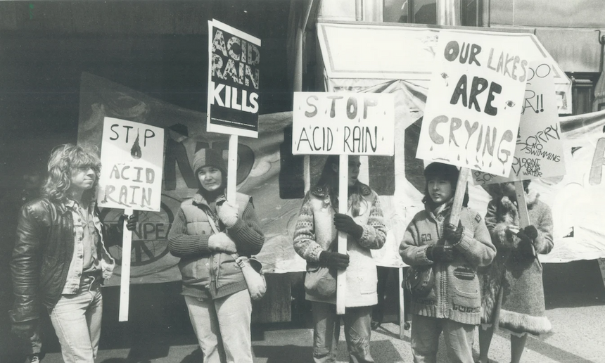 People in the mid-'80s react to the worry posed by acid rain