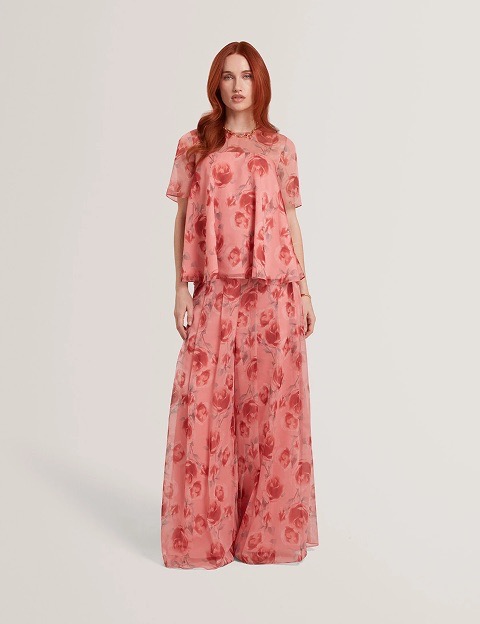 Heritage Rose Short Sleeve Swing Top
