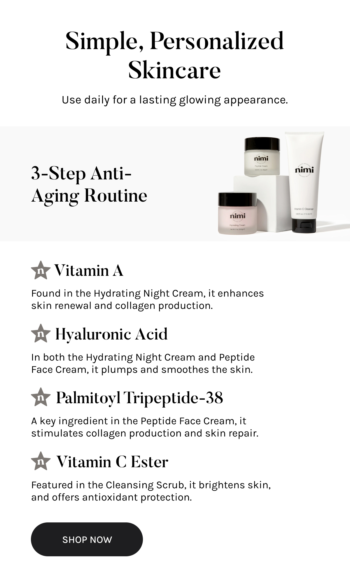 3-Step Anti-Aging Routine