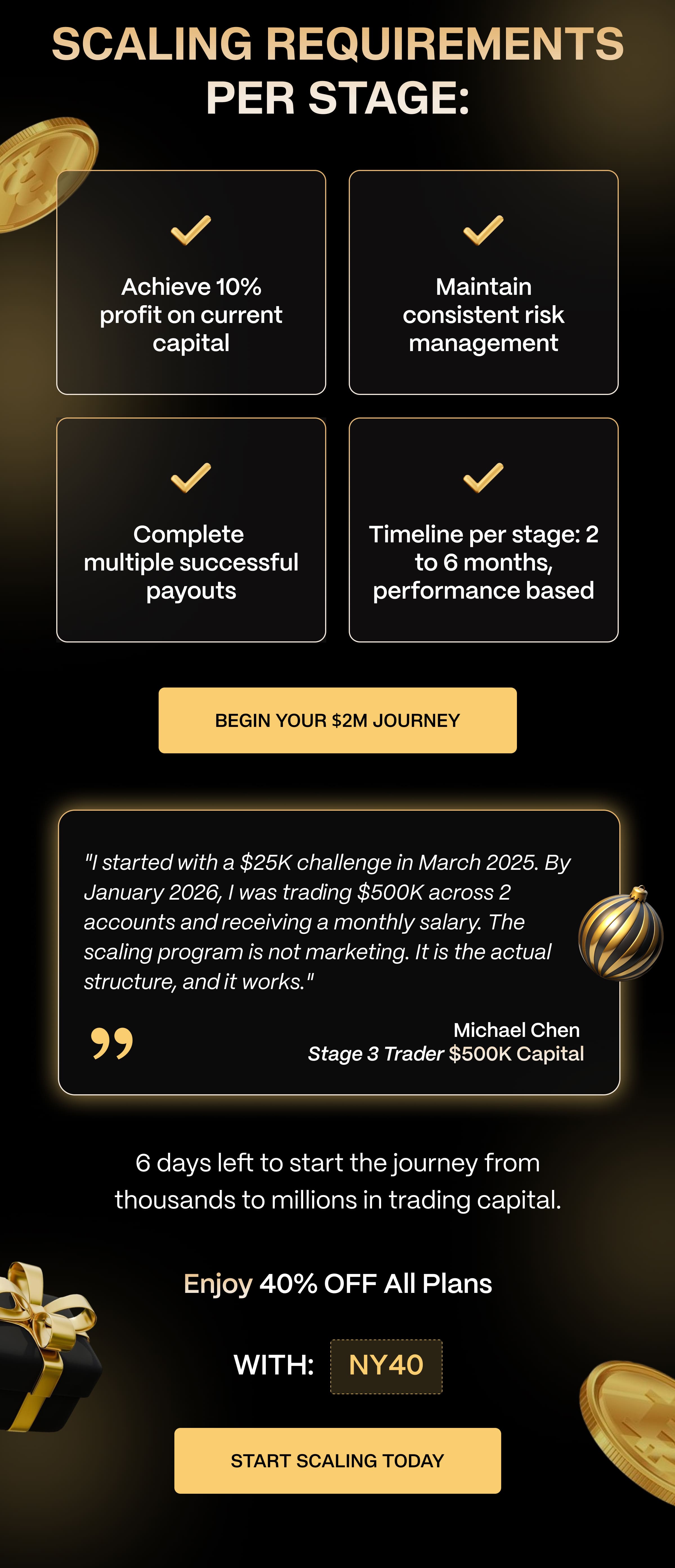 SCALING REQUIREMENTS PER STAGE: