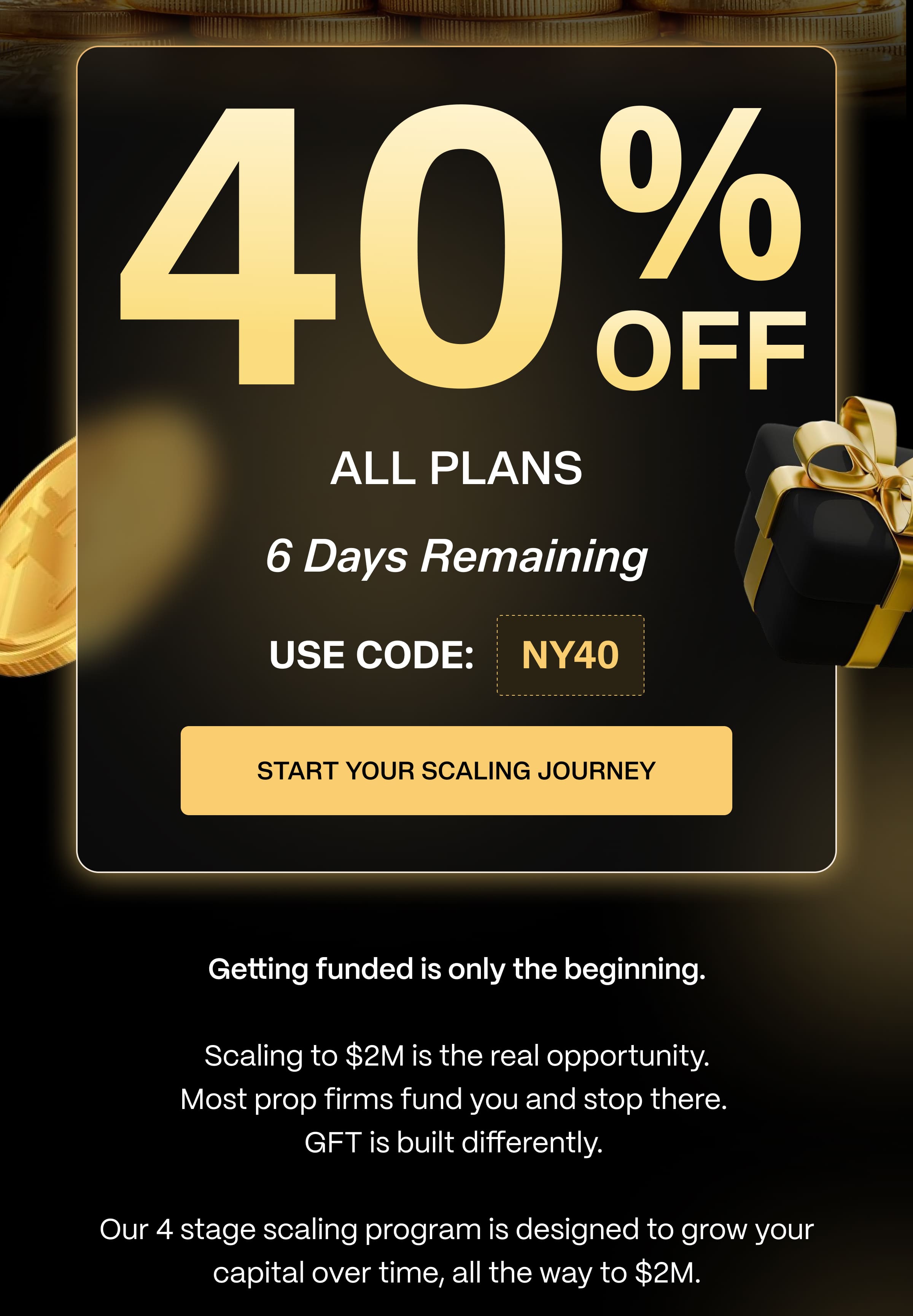 40% OFF ALL PLANS