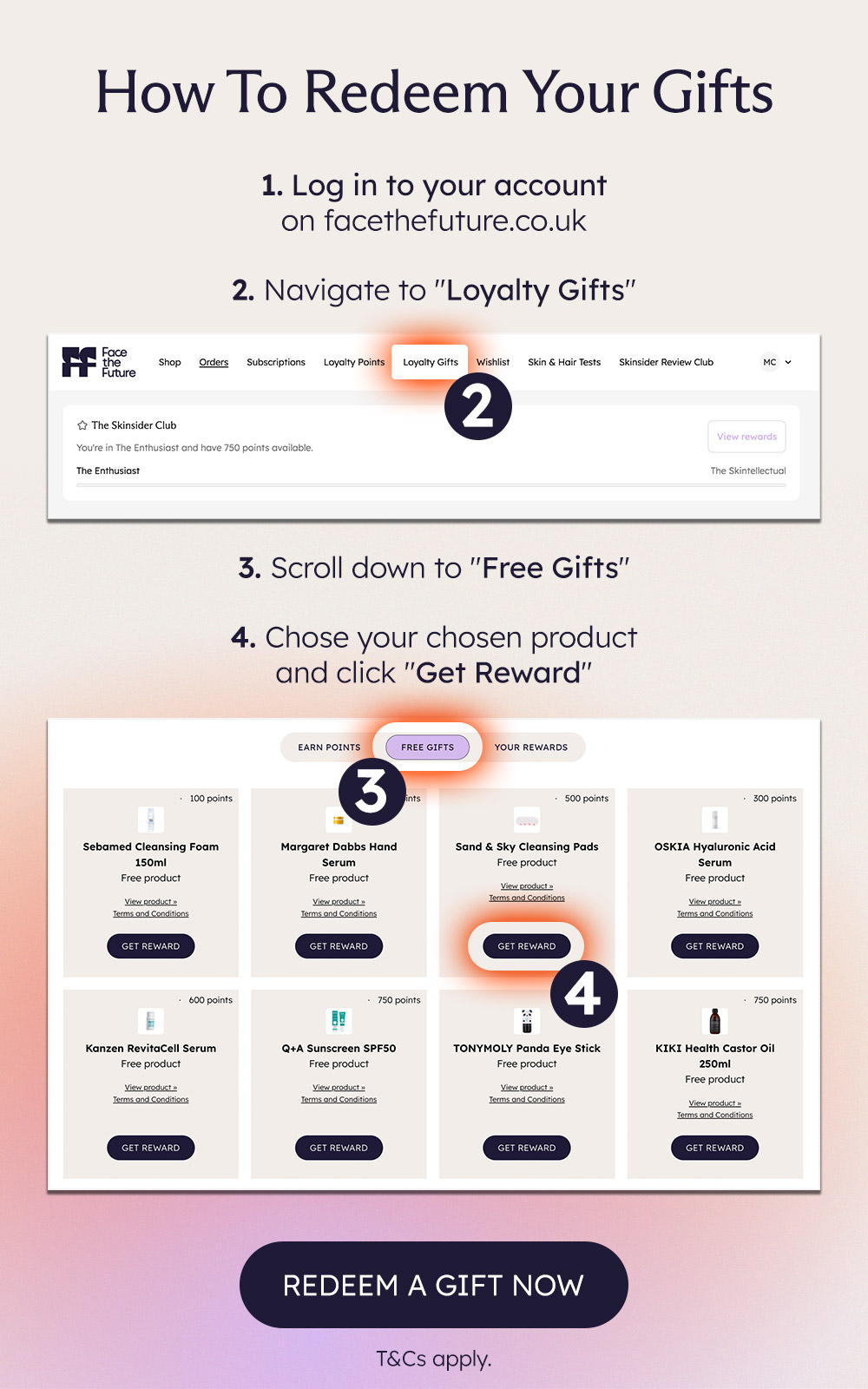 How To Redeem your gifts