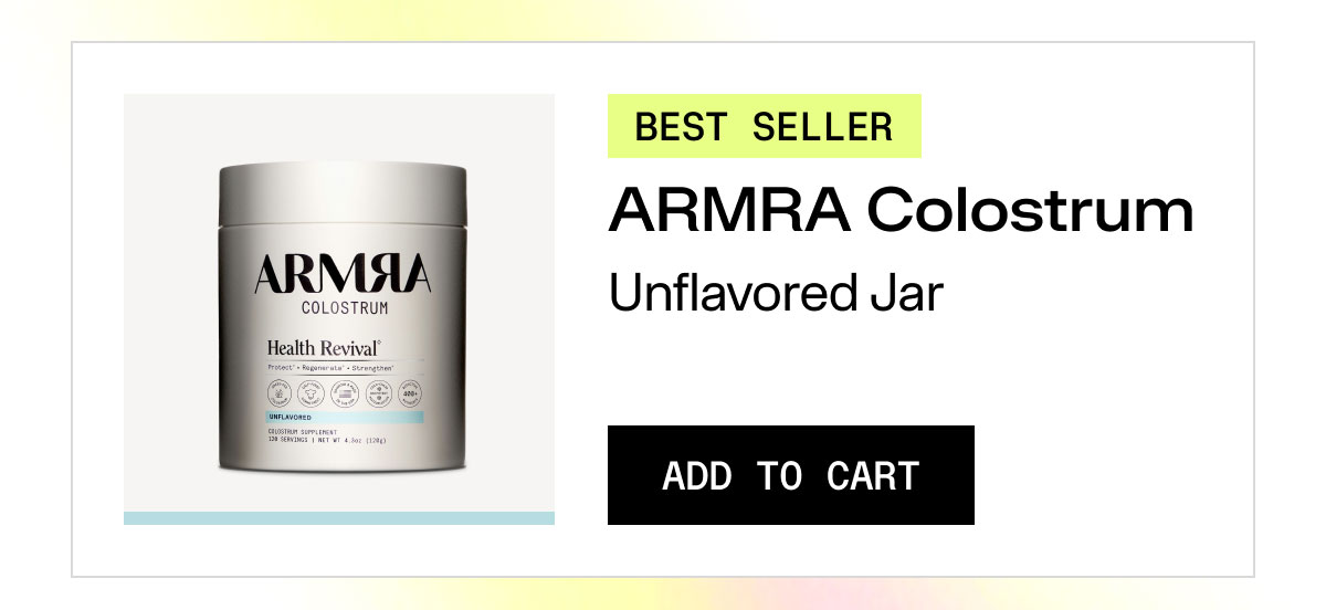 BEST SELLER ARMRA Colostrum Unflavored Jar ADD TO CART