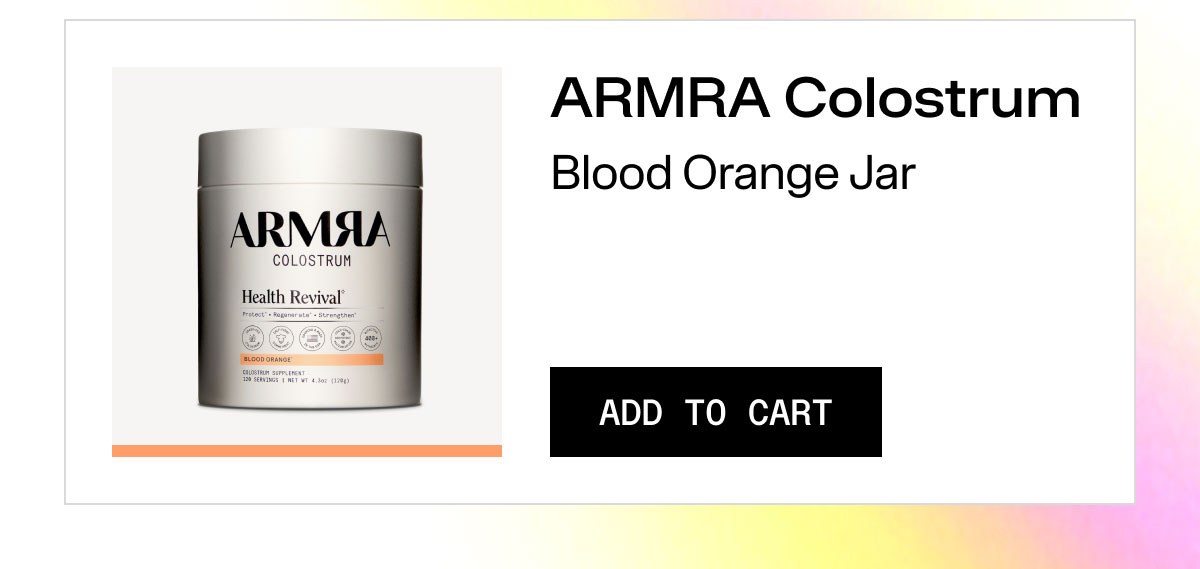 ARMRA Colostrum Blood Orange Jar ADD TO CART