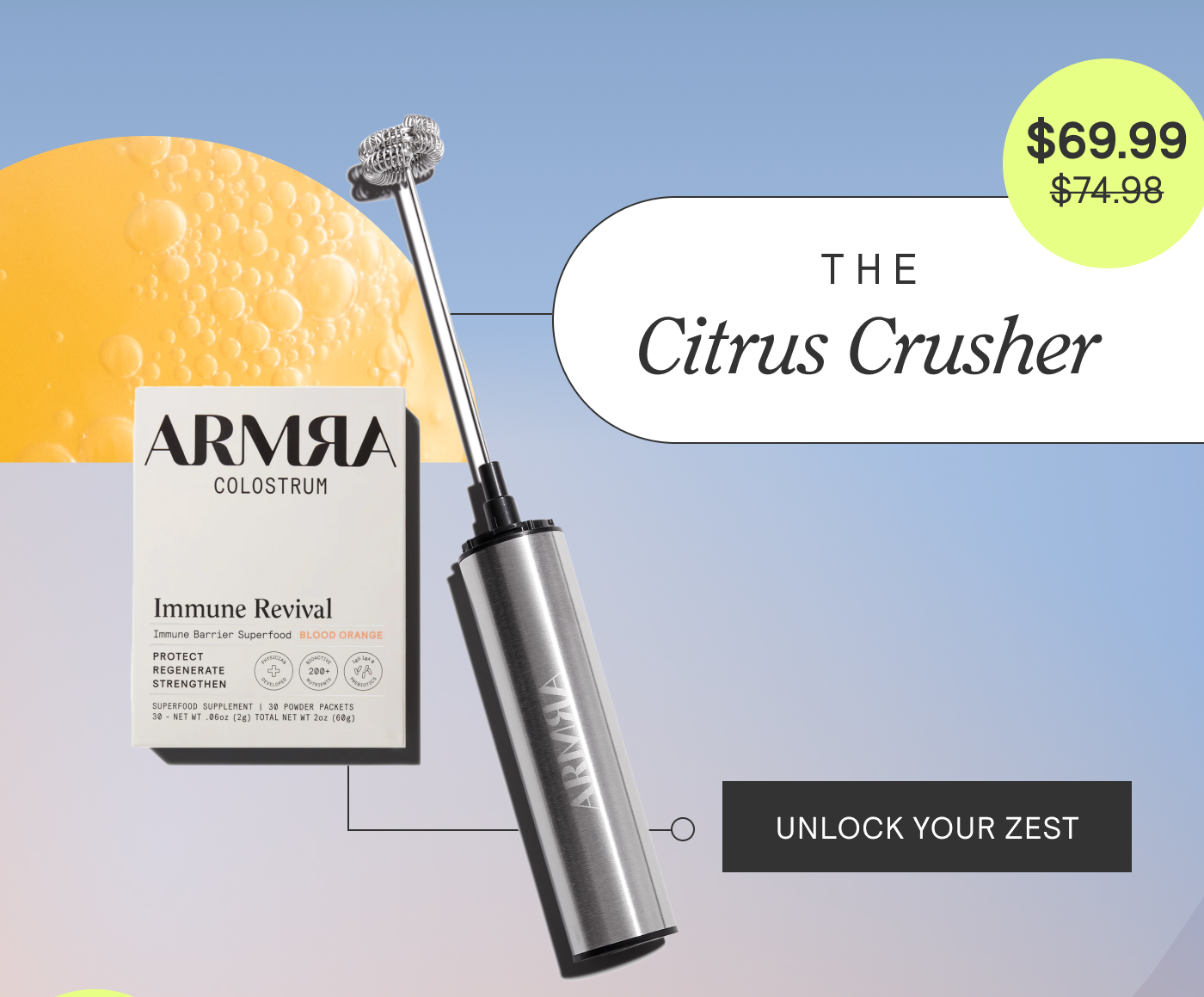 The Citrus Crusher Unlock Your Zesty Vitality: Now $69.99 Before $74.98