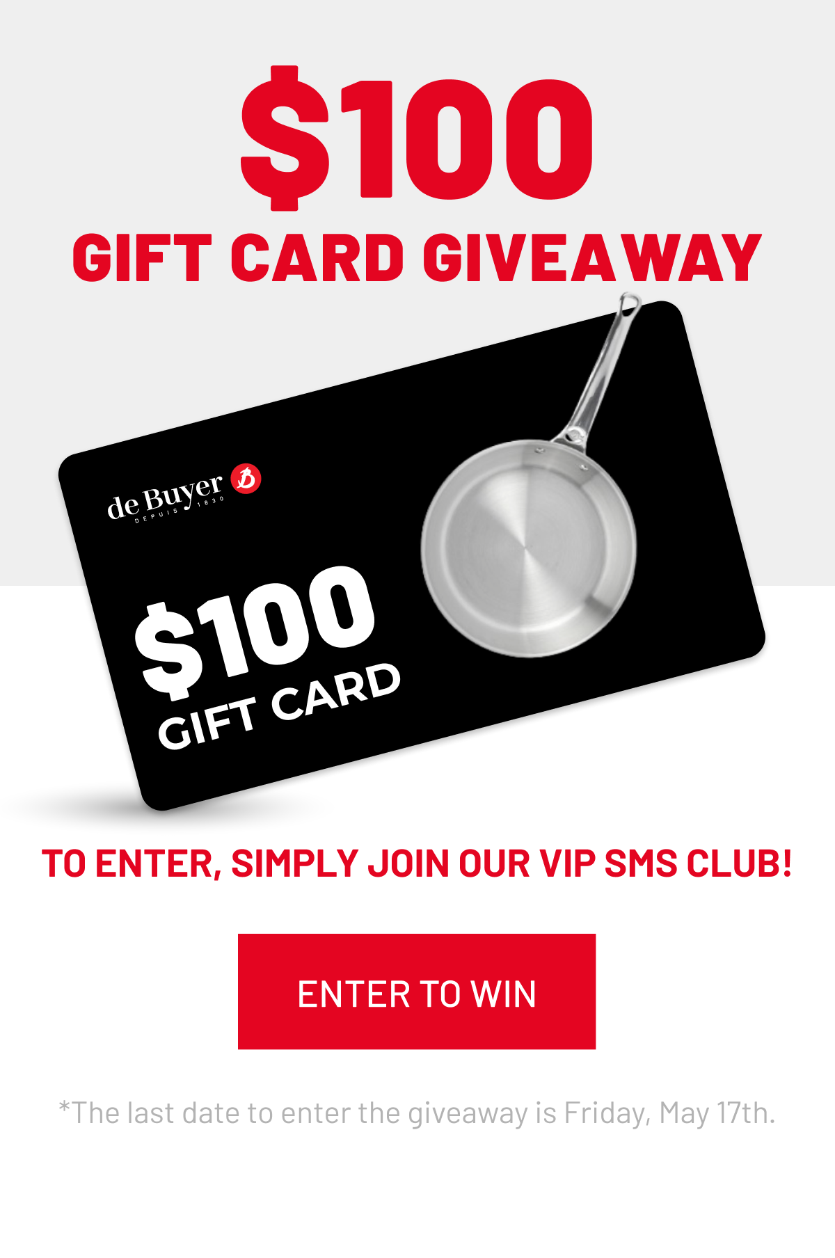 $100 GIFT CARD GIVEAWAY