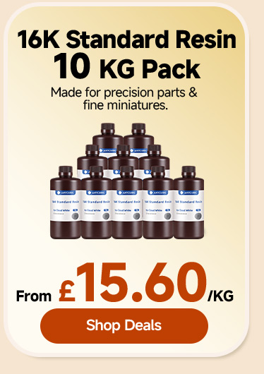 16K Standard Resin 10 KG Pack Made for precision parts & fine miniatures.