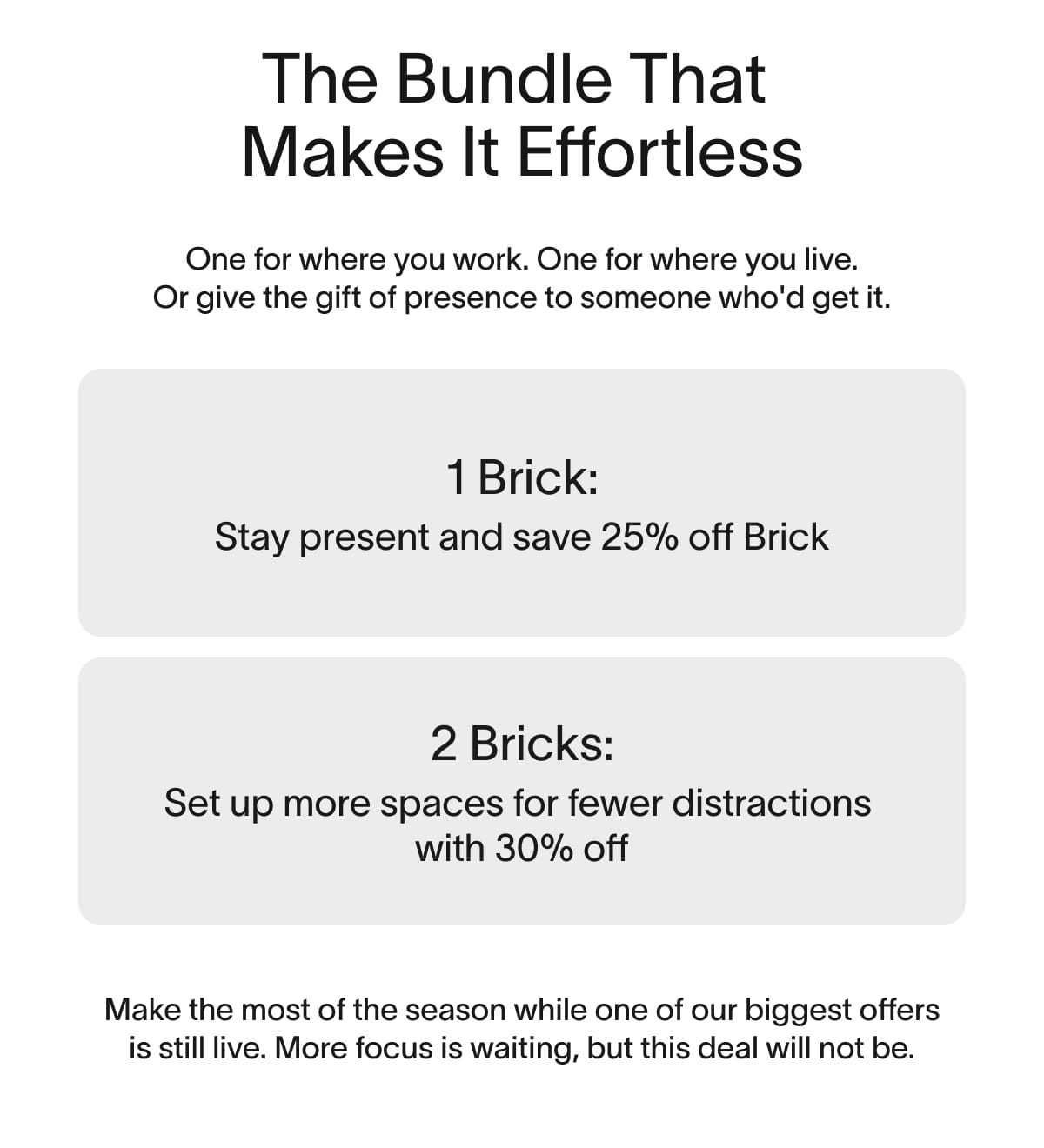 The Bundle That Makes It Effortless