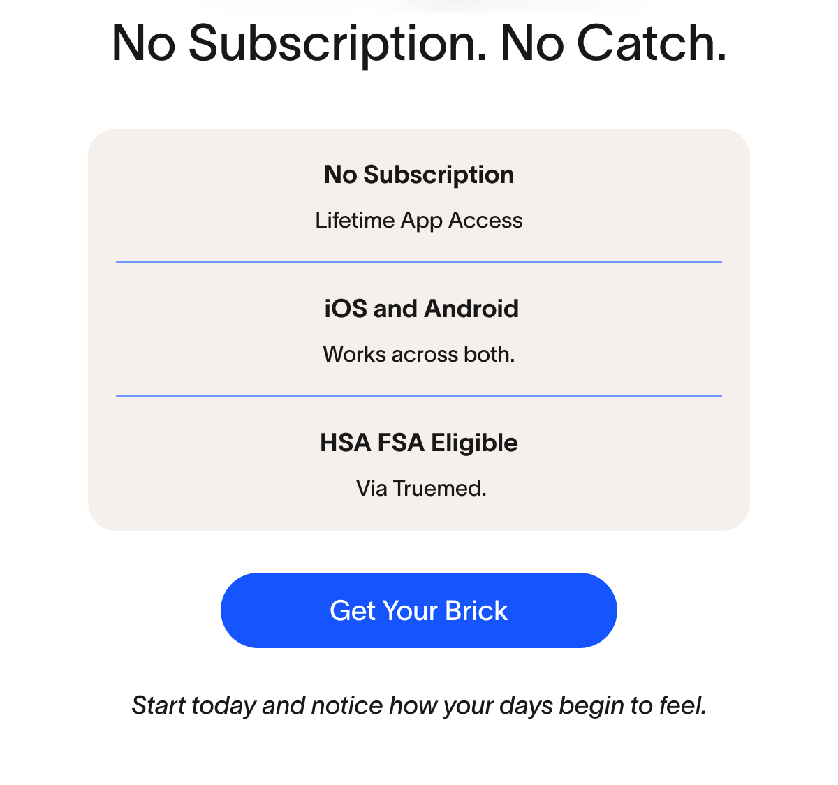 No Subscription. No Catch.