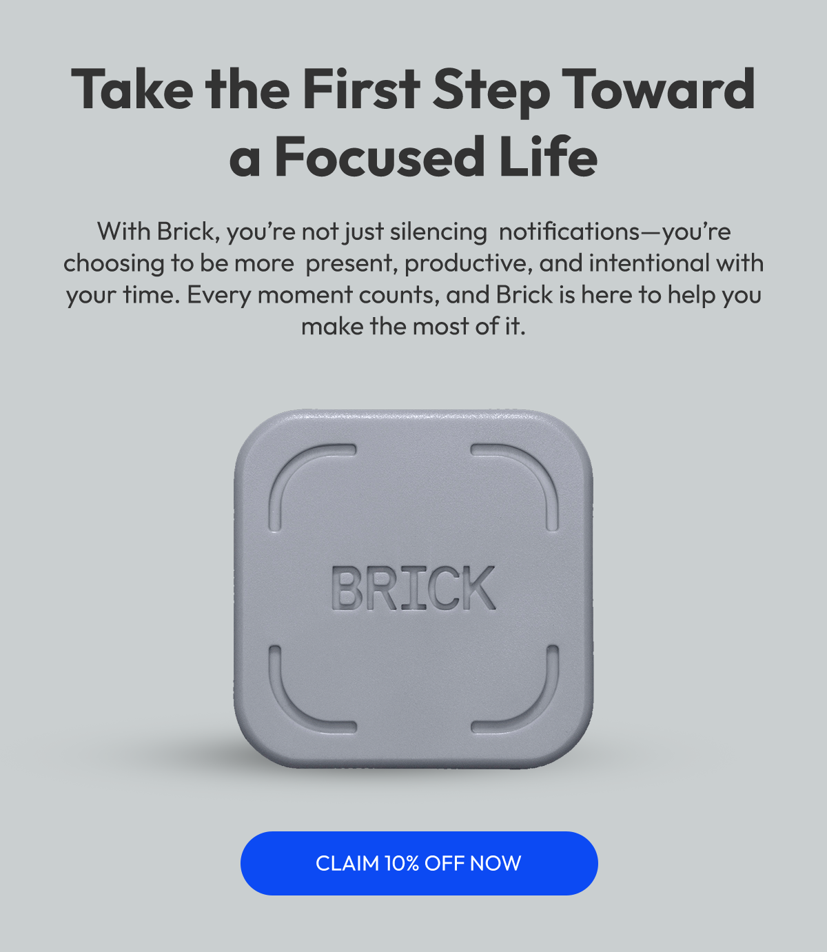 Take the First Step Toward a Focused Life