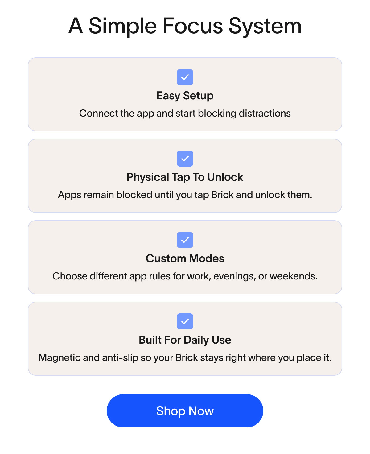 A Simple Focus System