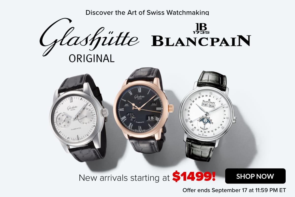 GLASHÜTTE & BLANCPAIN SALE