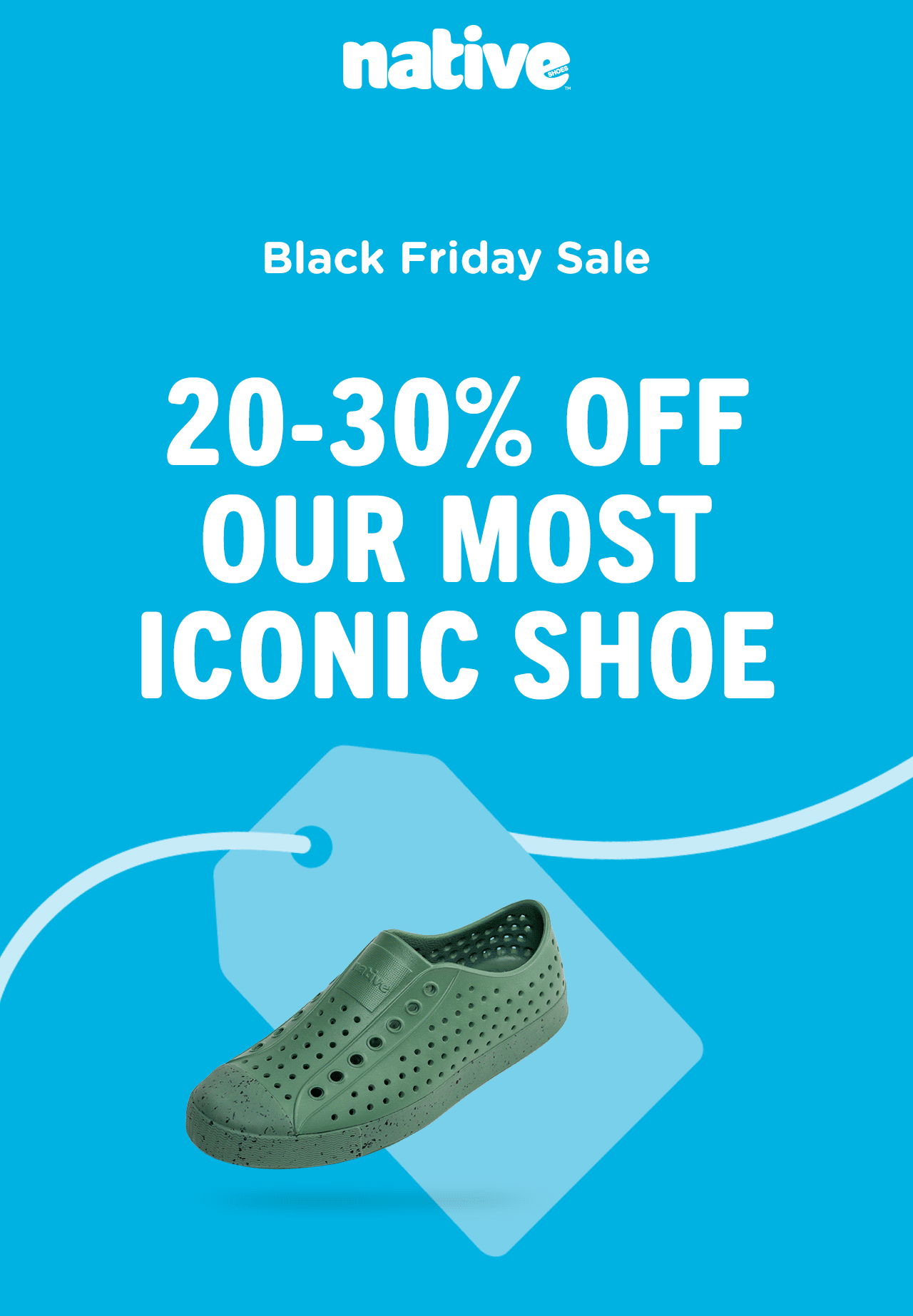 We never do this. Native Shoes