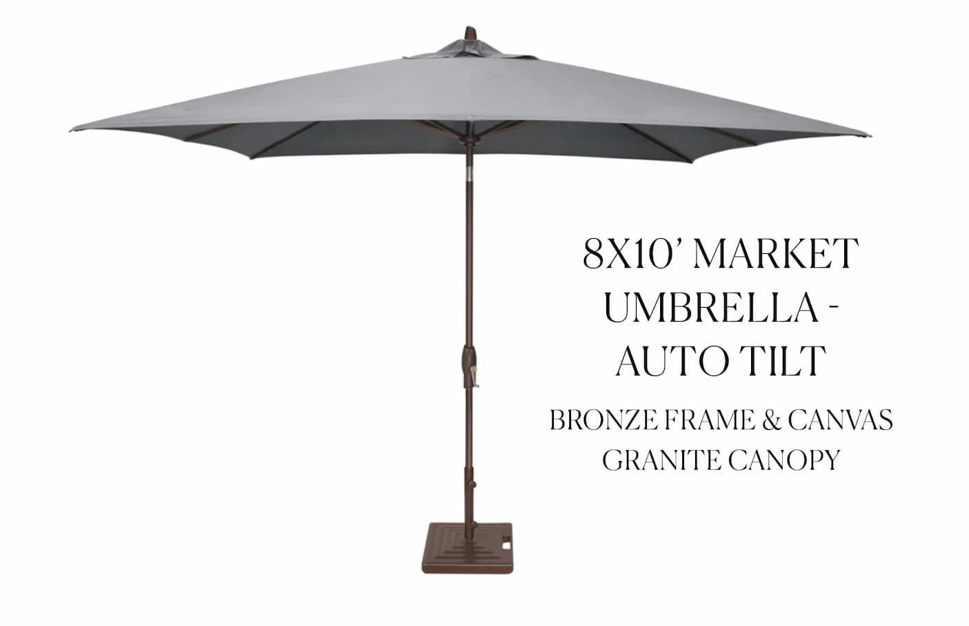 8X10' Market Umbrella - Auto Tilt