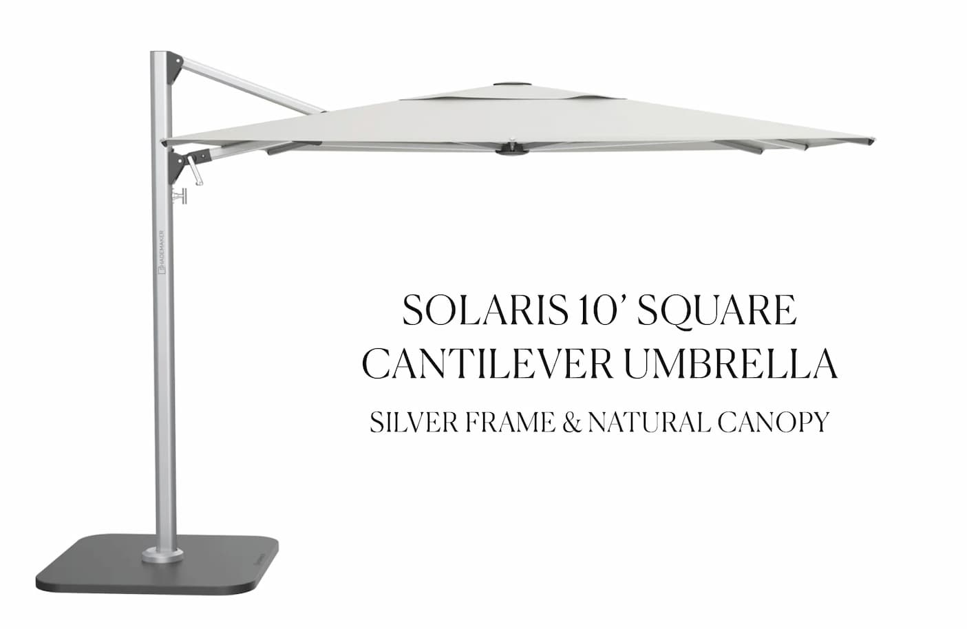 Solaris 10' Square Cantilever Umbrella