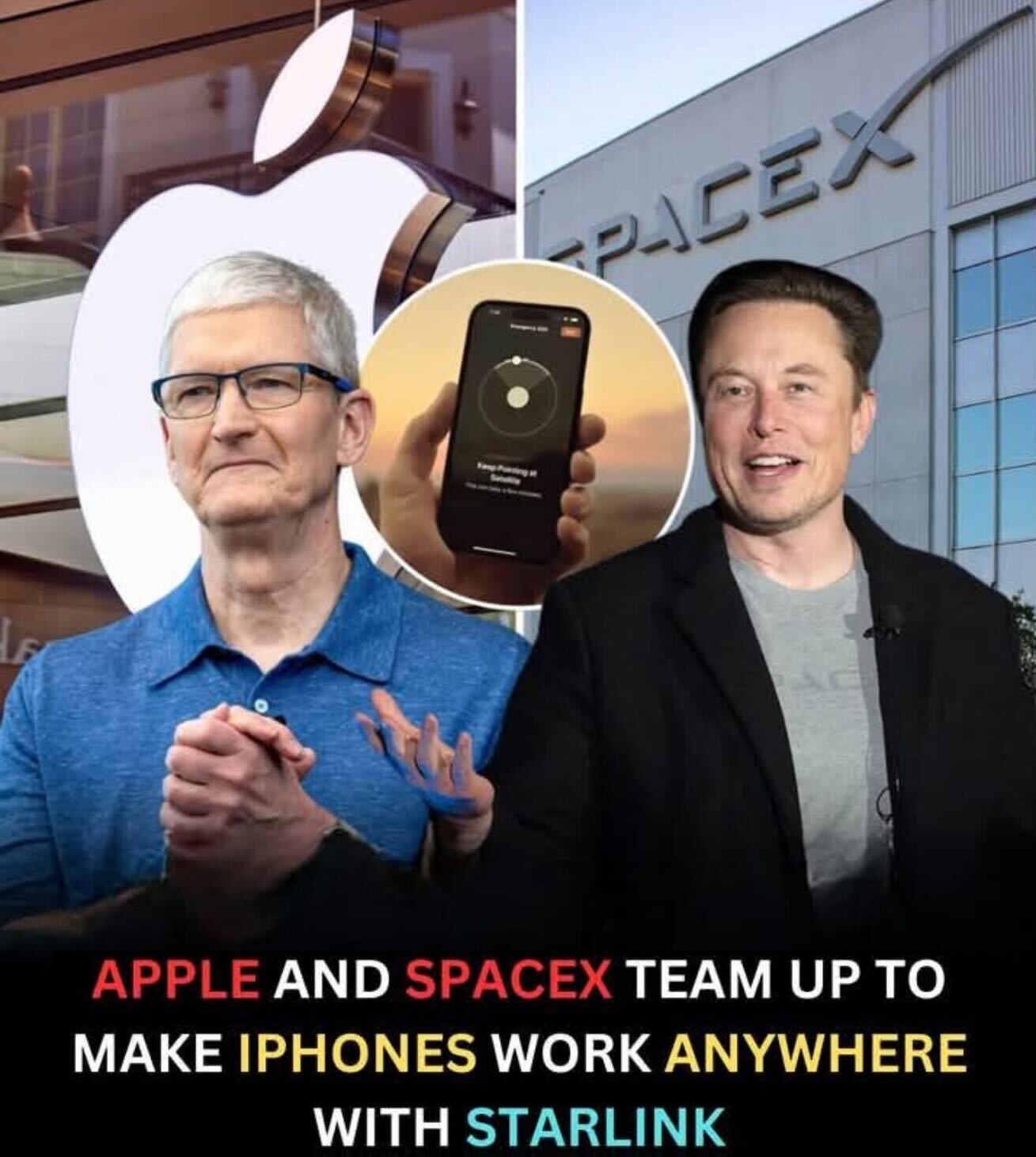 Tim Cook and Elon Musk - Apple and SpaceX team up... EarnPhone