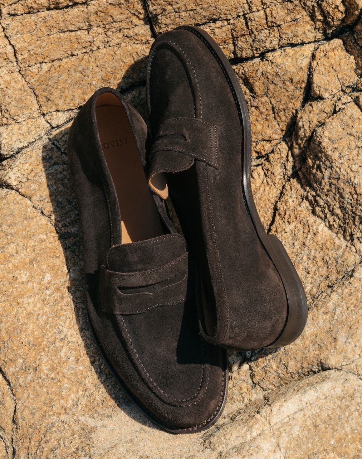 Myrqvist Lysekil II dark brown suede loafer