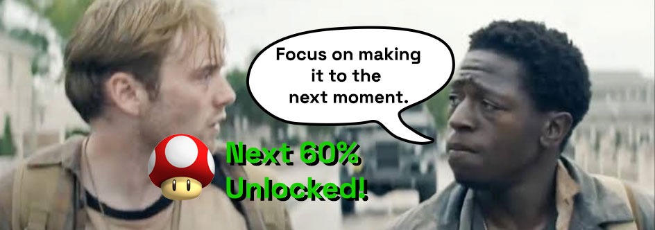 Runner pushing through a tough moment