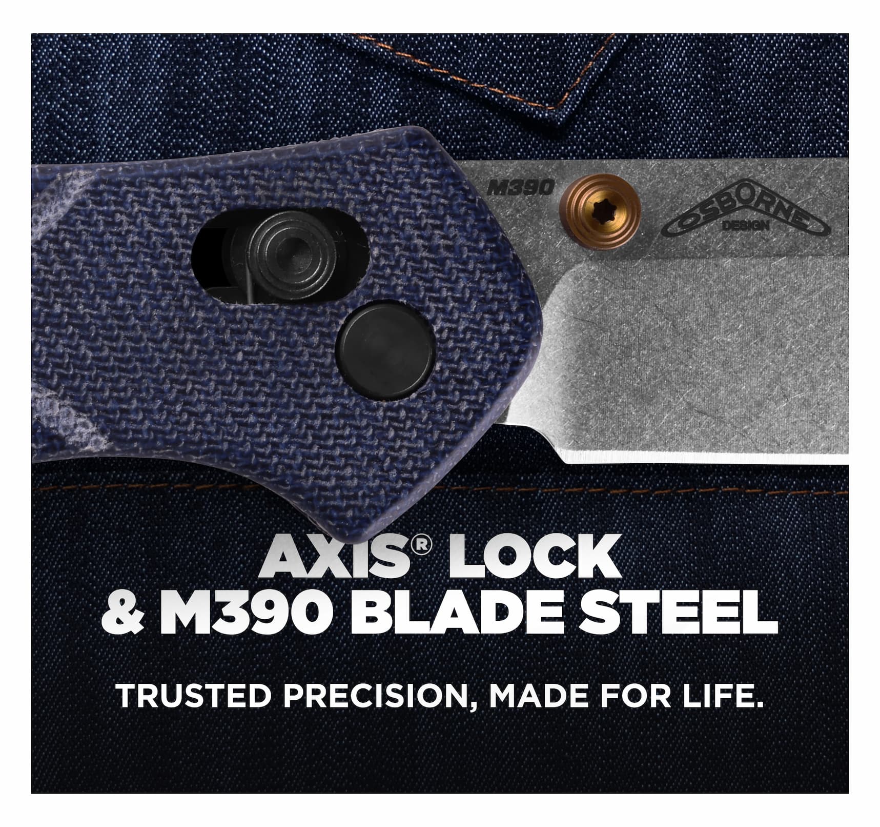 AXIS LOCK & M390 BLADE STEEL