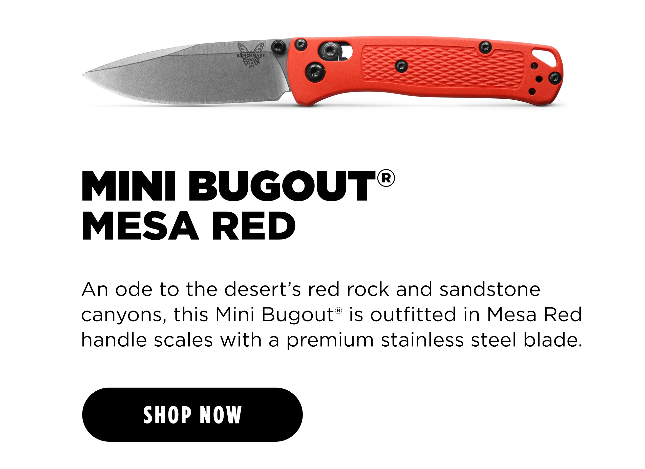 MESA RED MINI BUGOUT  [ SHOP NOW ]