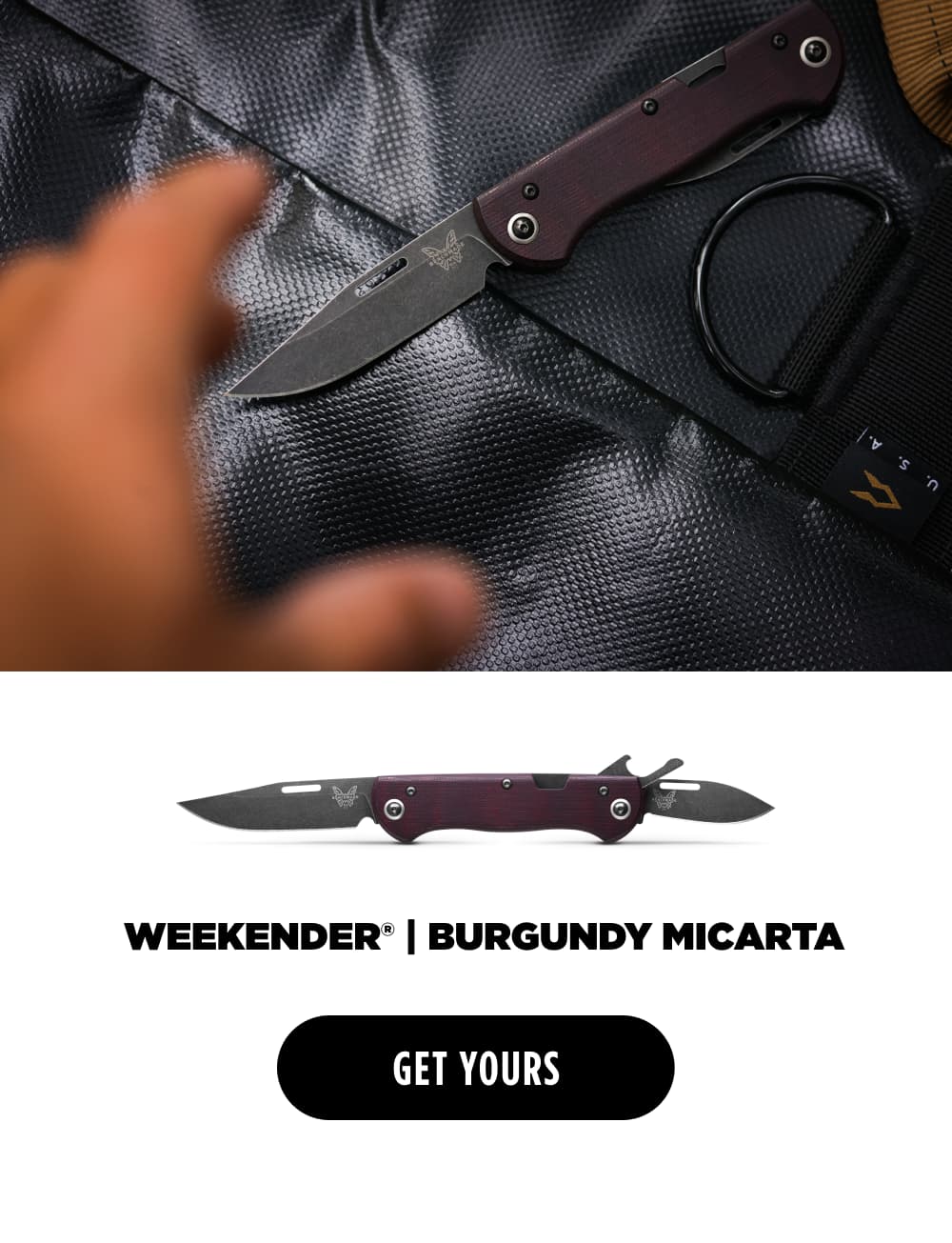 WEEKENDER | BURGUNDY MICARTA [ GET YOURS ]