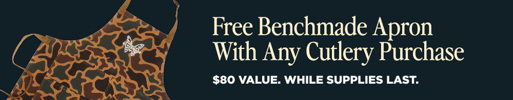 Free Benchmade Apron With Any Cutlery Purchase