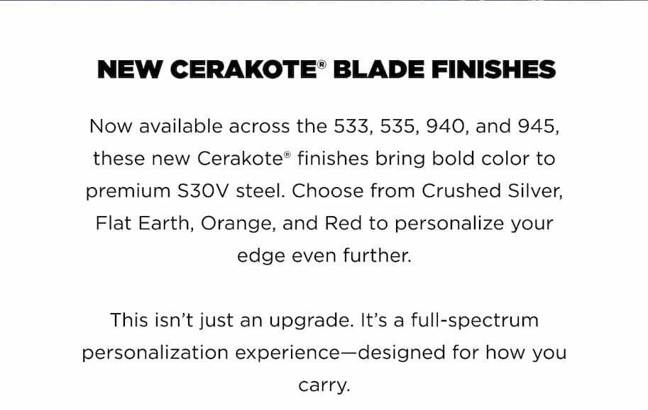 NEW CERAKOTE BLADE FINISHES