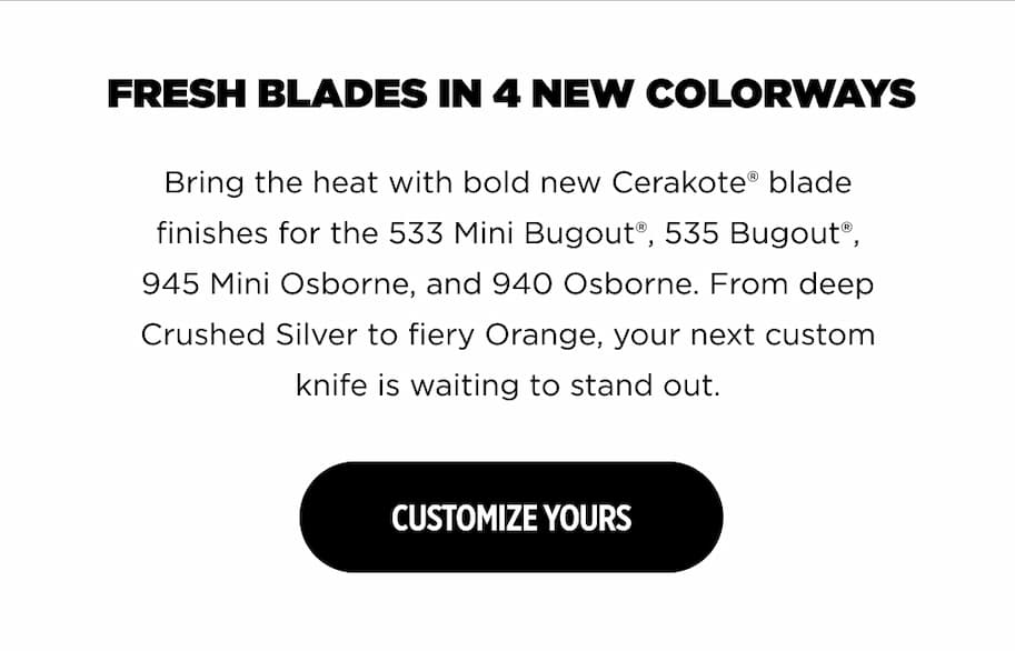 FRESH BLADES IN 4 NEW COLORWAYS