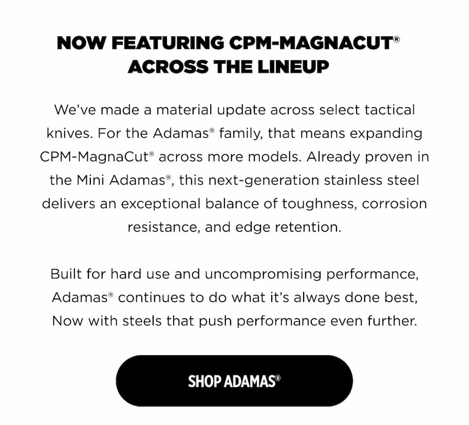 Now featuring CPM-MagnaCut Across the Lineup