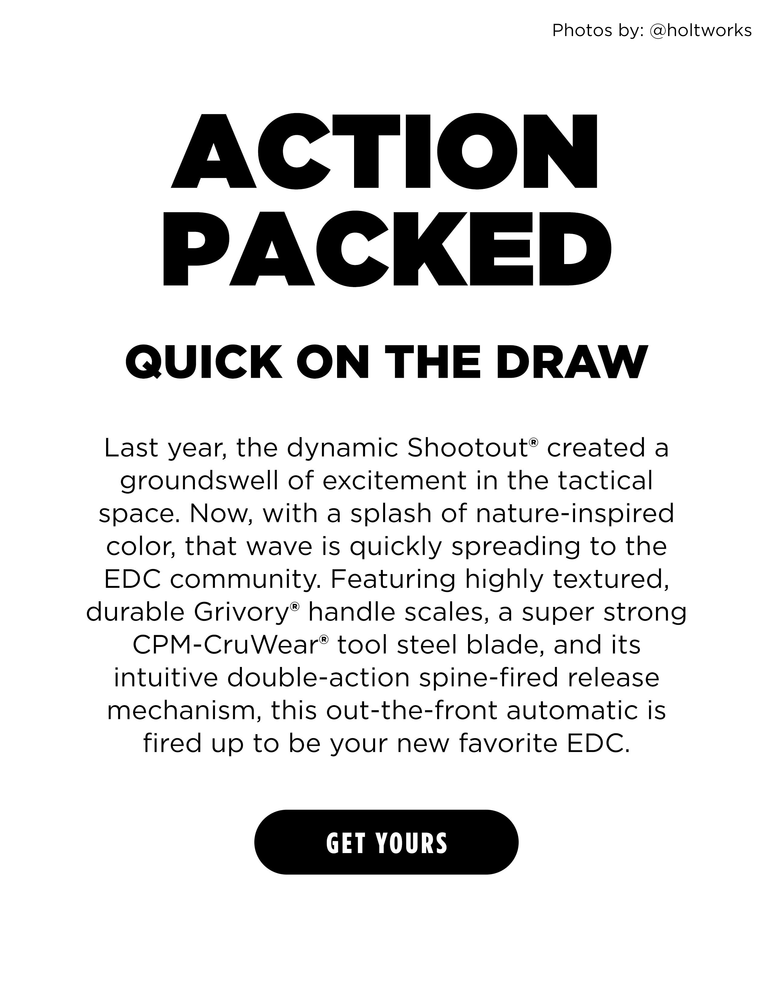 ACTION PACKED QUICK ON THE DRAW [ GET YOURS ]
