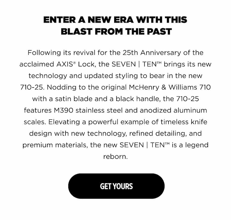 Enter a new era with this blast from the past