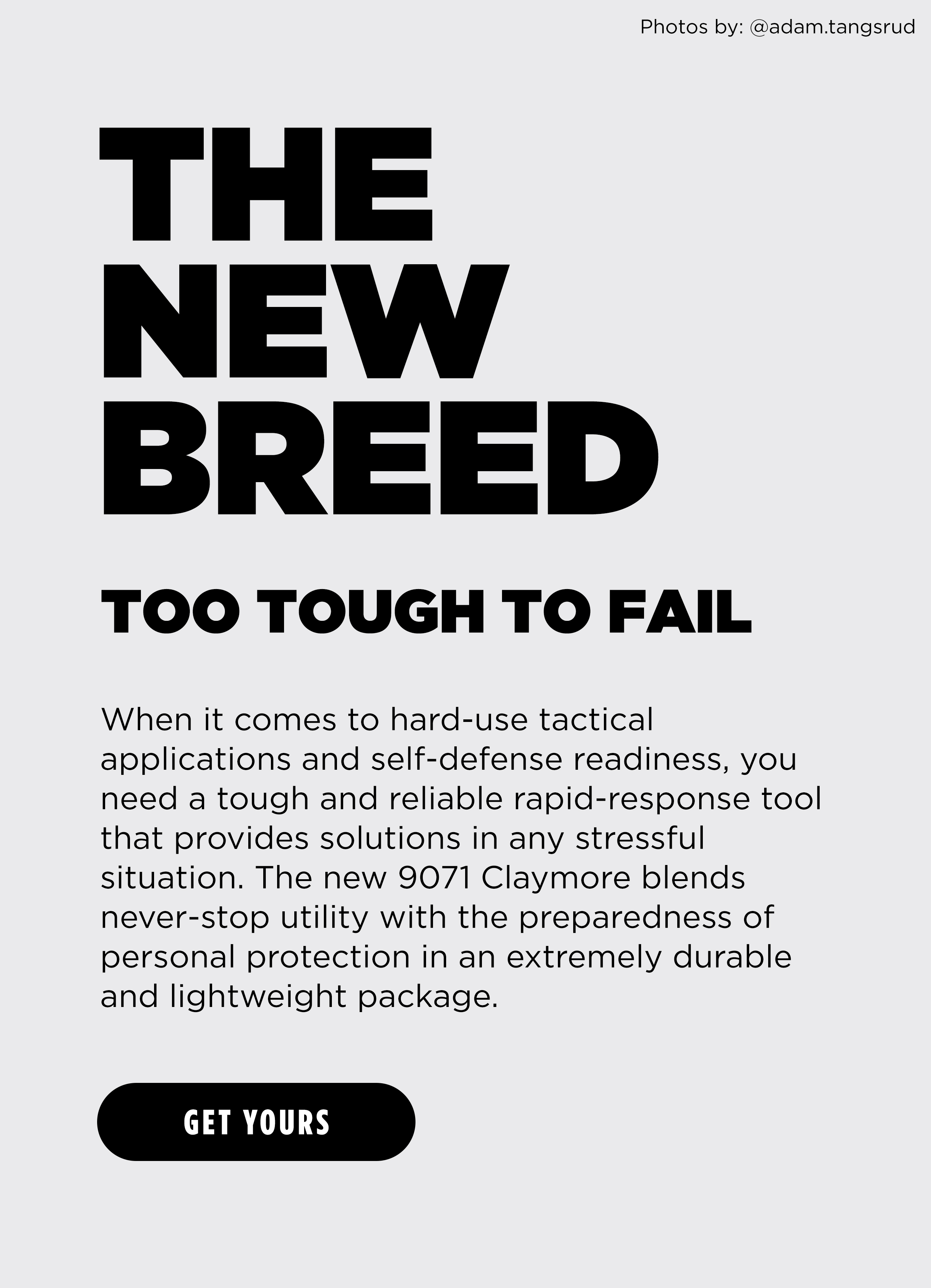 THE NEW BREED TOO TOUGH TO FAIL  [ GET YOURS ]