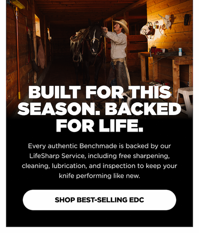 Built for this season. Backed for life. [Shop Best-Selling EDC]