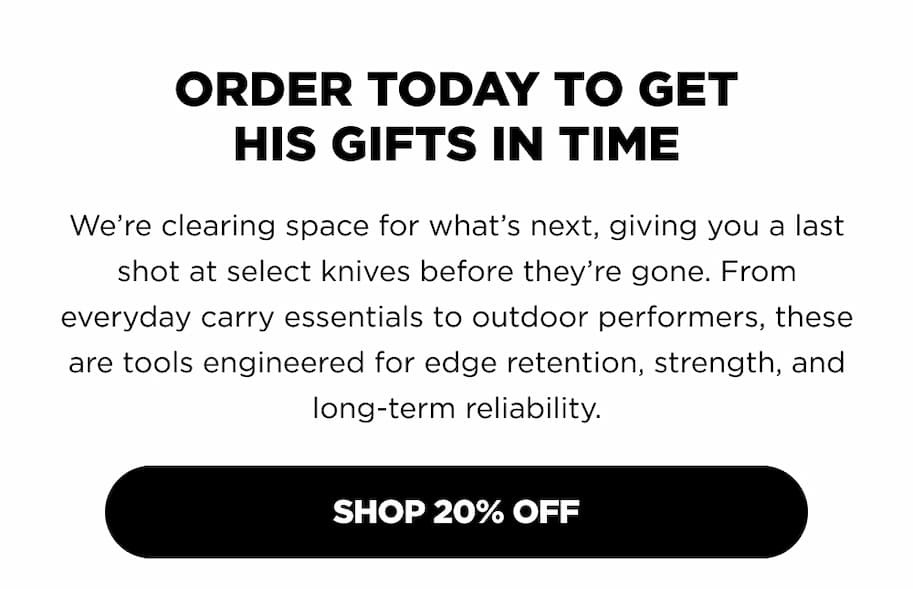 Order Today to Get His Gifts in Time