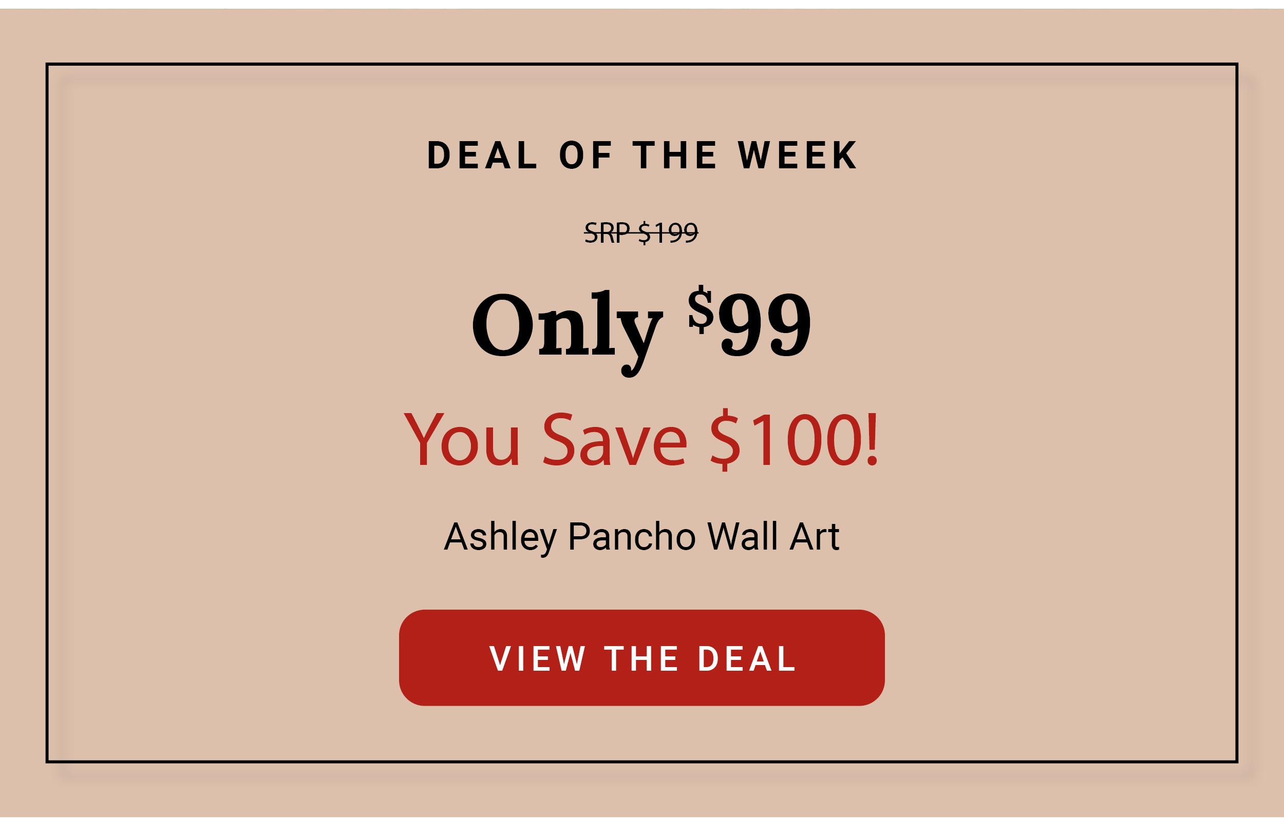 Deal of The Week Ashley Pancho Wall Art Homemakers Furniture