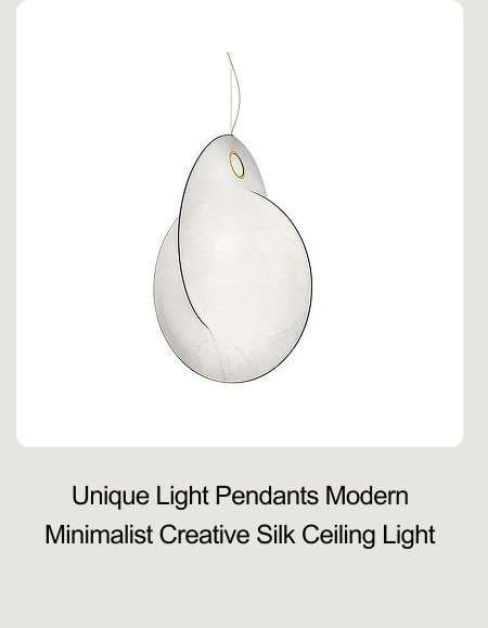 Unique Light Pendants Modern Minimalist Creative Silk Ceiling Light