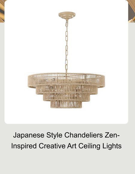 Japanese Style Chandeliers Zen-Inspired Creative Art Ceiling Lights