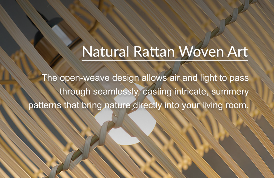 Natural Rattan Woven Art