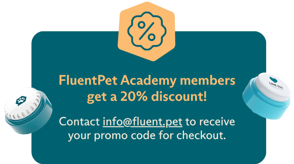 FluentPet Academy members get a 20% discount. 