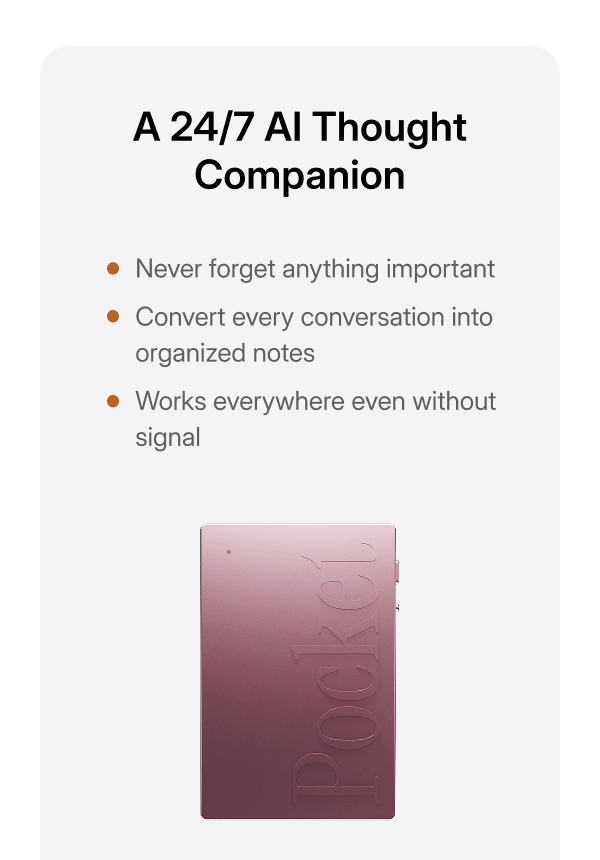 A 24/7 AI Thought Companion