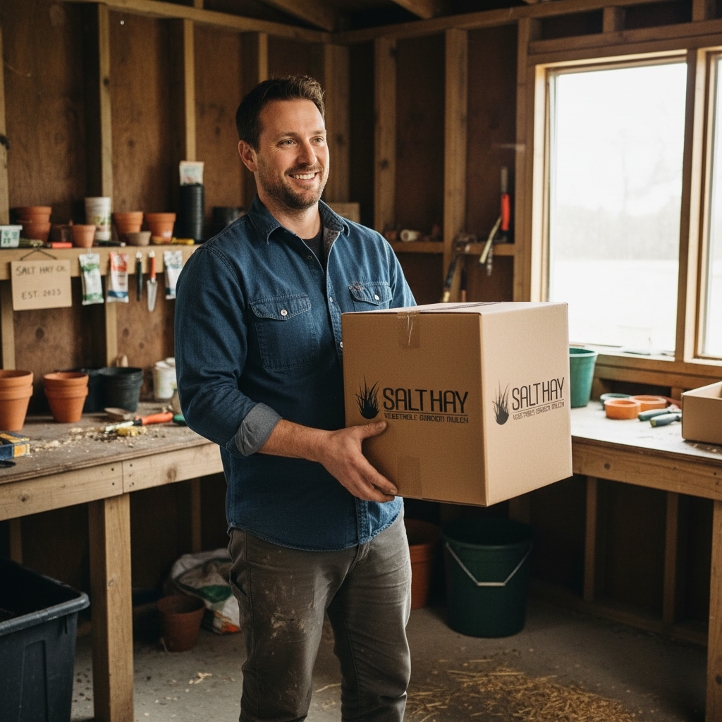 Dynamic QR code with Made in America branding on custom shipping boxes