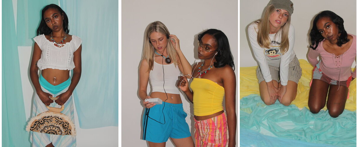 H20 vintage edit, aqua, yellow and washed-out brights
