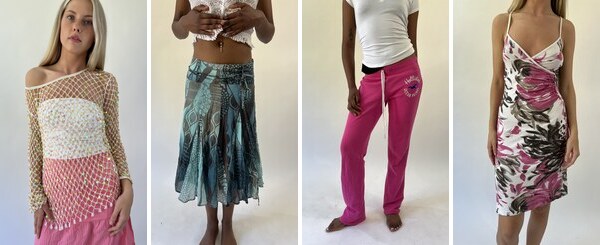 H20 vintage edit, seven user-selected ecommerce looks