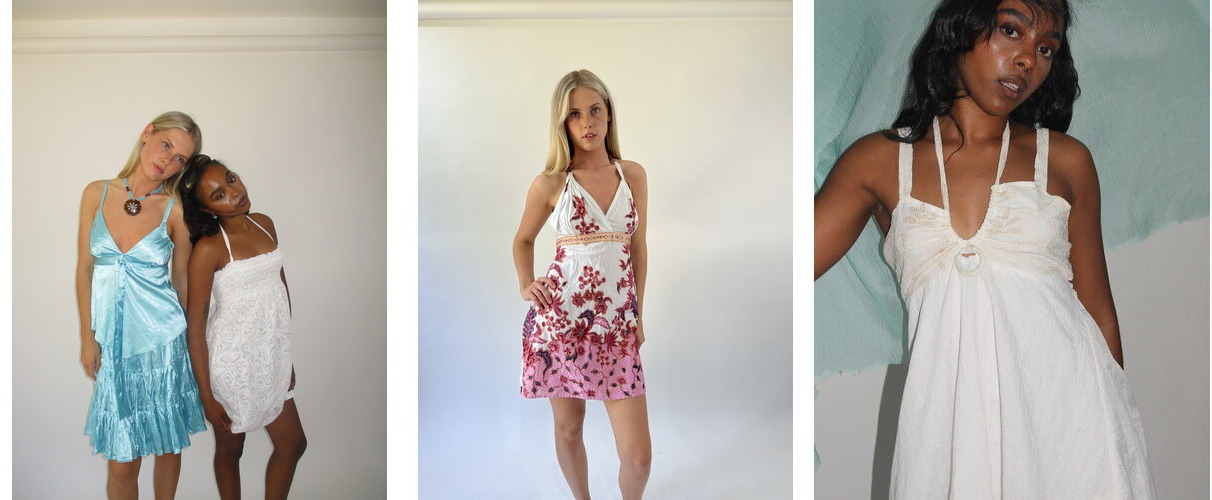 H20 vintage edit, floral, orange and white looks