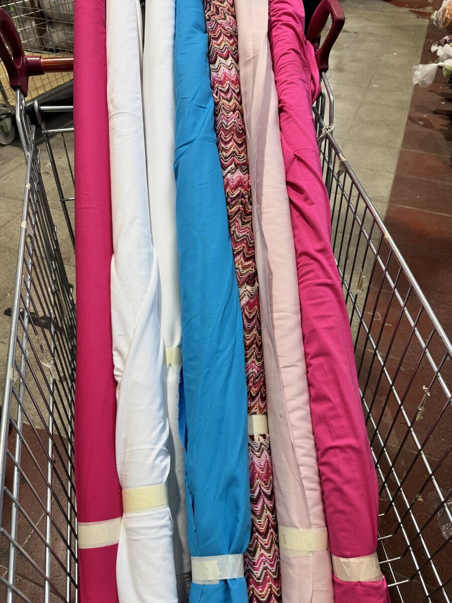 Colourful Sprinkles fabric rolls being sourced