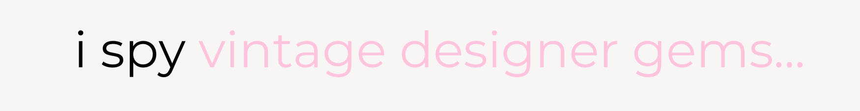 vintage designer