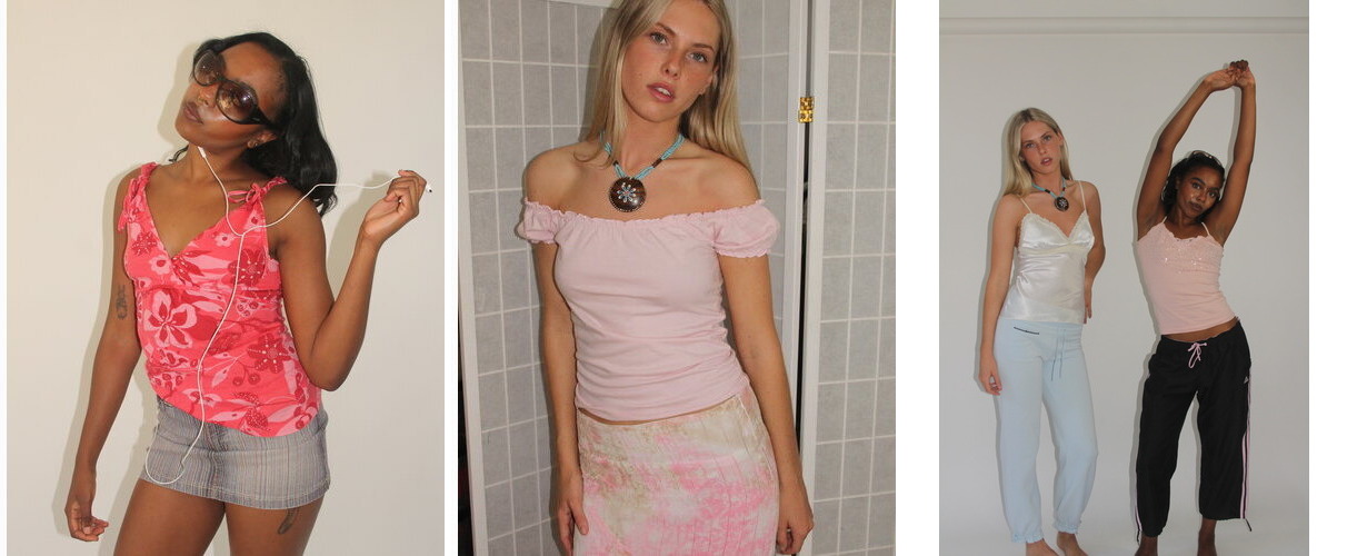 H20 vintage edit, pink, aqua and neutral summer looks
